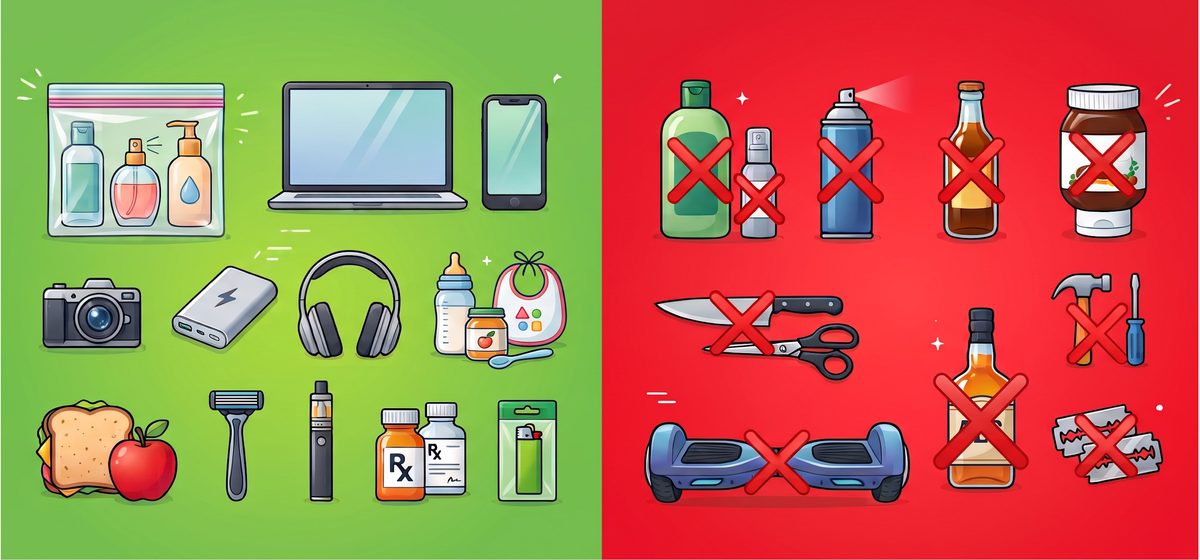 What's allowed in carry-on and what's not